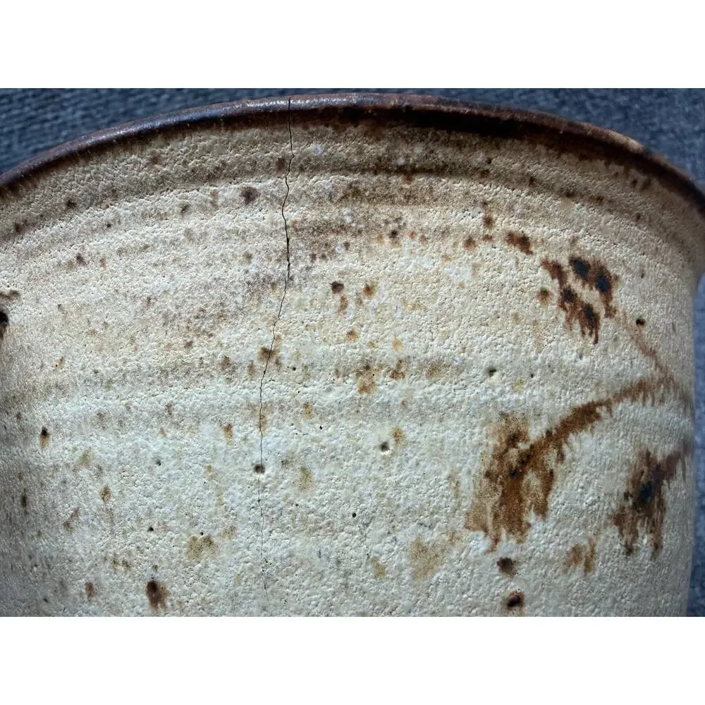 Handmade Studio Pottery Creamer Signed Stoneware Rustic Glaze